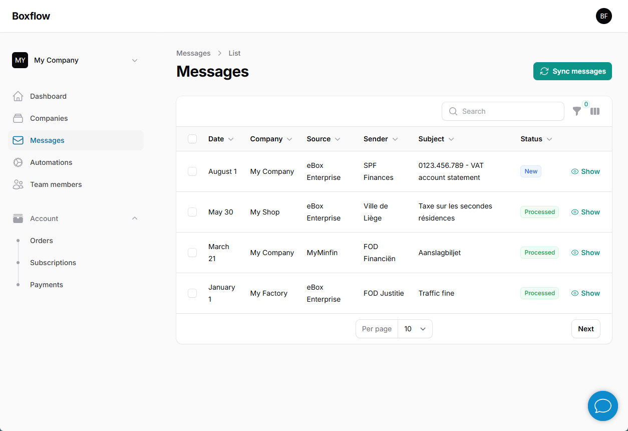 AutoInviter dashboard preview